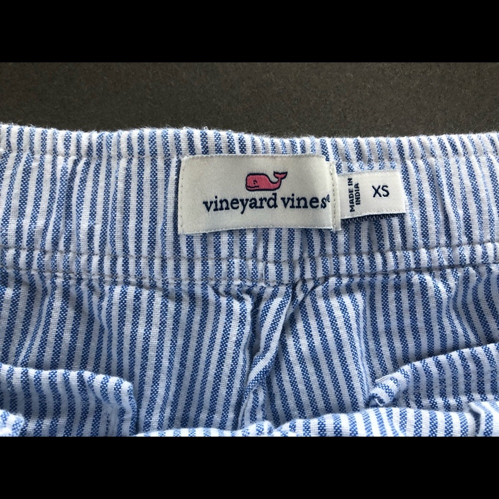 Vineyard Vines Seersucker Blue and White Shorts - Picture 3 of 7